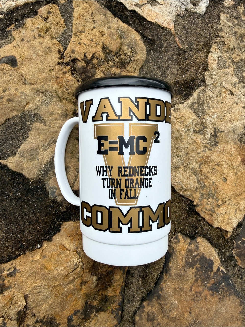 Vintage NCAA University of Vanderbilt Commodores football plastic tumbler cup